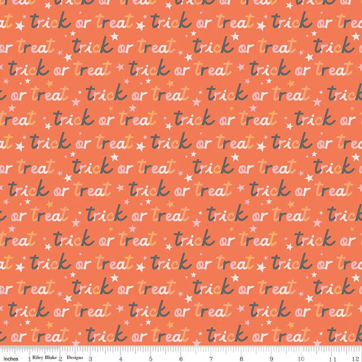 Riley Blake Designs-Trick or Treat Orange-fabric-gather here online