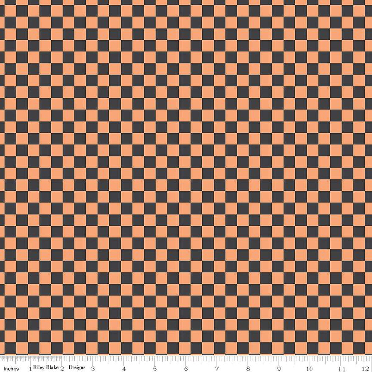 Riley Blake Designs-Checks Charcoal-fabric-gather here online