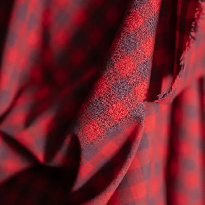 Merchant & Mills-Popette Gingham Cotton/Linen-fabric-gather here online