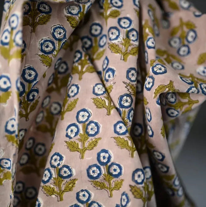 Merchant & Mills-Dimpsey Block Print Indian Cotton-fabric-gather here online