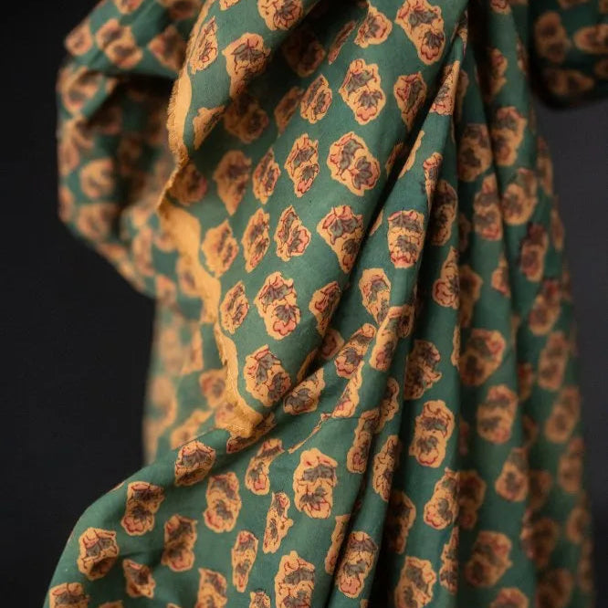 Merchant & Mills-Jardine Azure Block Print Indian Cotton-fabric-gather here online