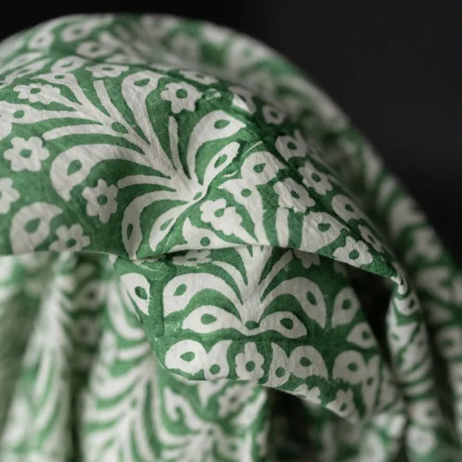 Merchant & Mills-Lovage Block Print Indian Cotton-fabric-gather here online