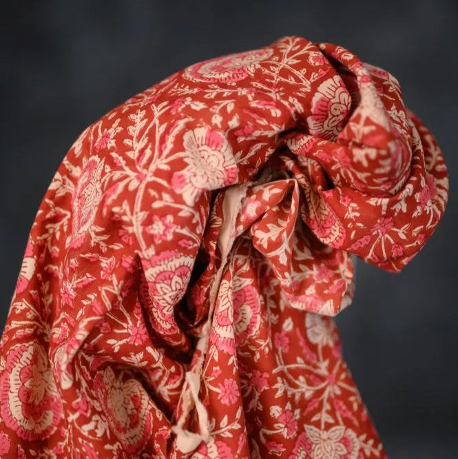 Merchant & Mills-Petals Block Print Indian Cotton-fabric-gather here online