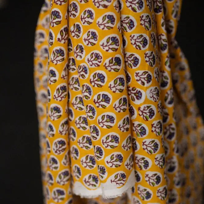 Merchant & Mills-Tansy Block Print Indian Cotton-fabric-gather here online