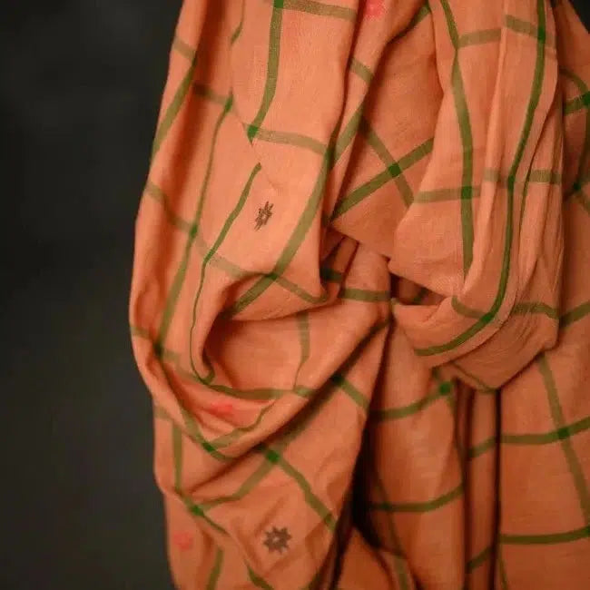 Merchant & Mills-Tilly Check Jamdani Indian Cotton-fabric-gather here online