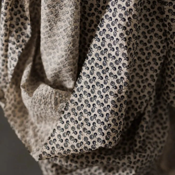Merchant & Mills-Donguri Organic Seersucker Jouy Blue-fabric-gather here online