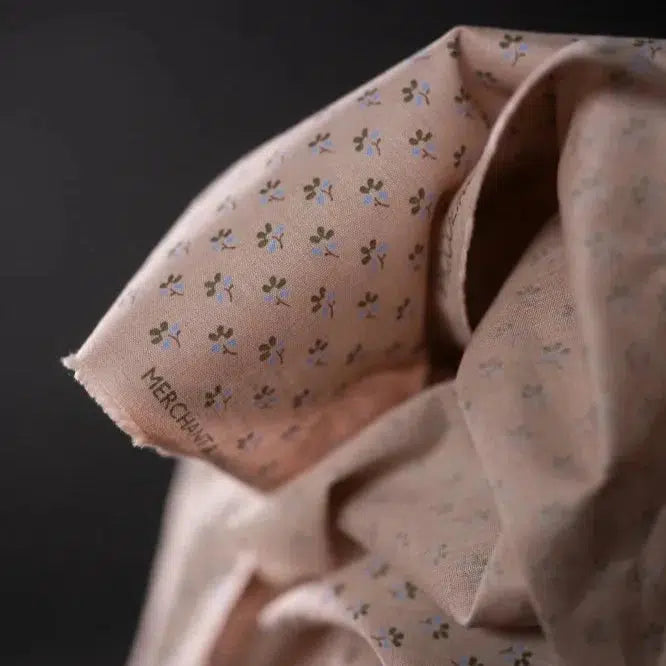 Merchant & Mills-Piccolino Pink Cotton/Linen-fabric-gather here online