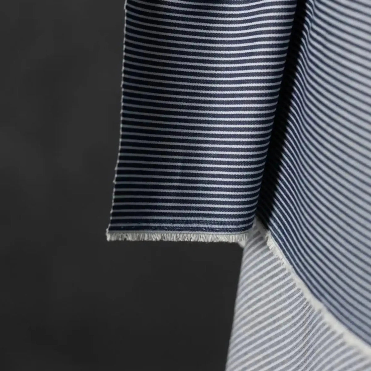 Merchant & Mills-Denim Blue Hickory Stripe Organic Denim-fabric-gather here online