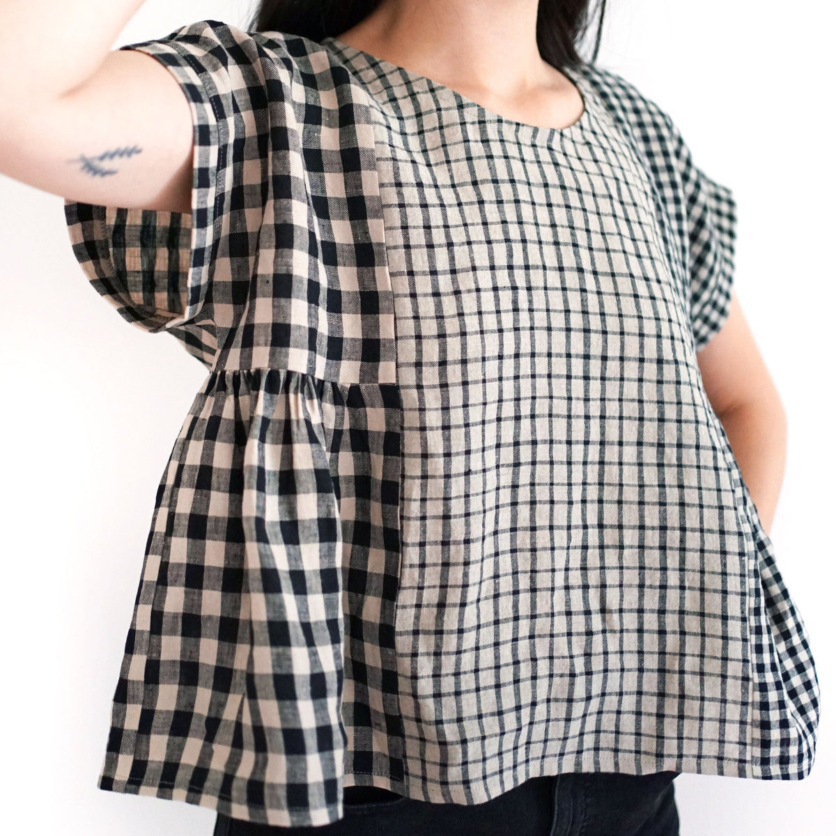 Matchy Matchy Sewing Club-Collage Gather Top Pattern - PDF DOWNLOAD-sewing pattern-gather here online