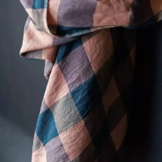 Merchant & Mills-Felicity Pink Laundered Linen-fabric-gather here online