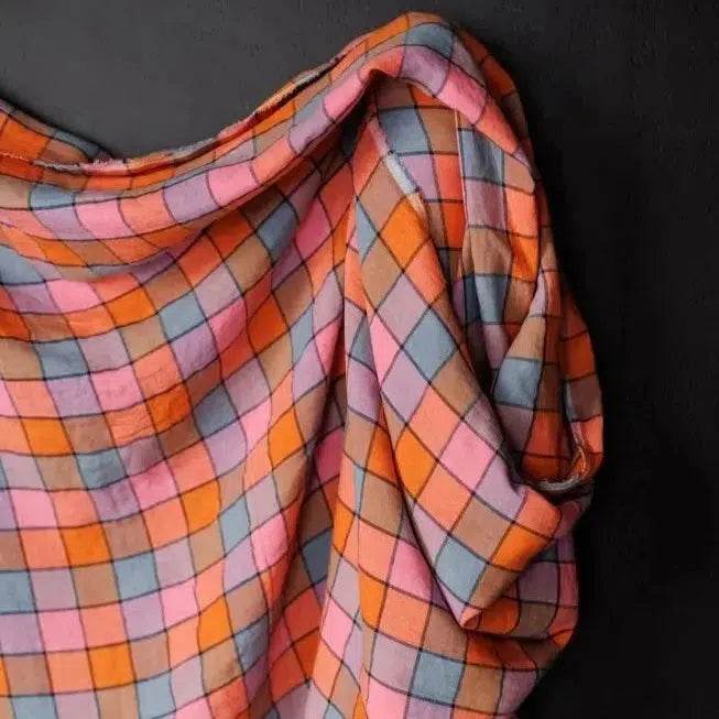 Merchant & Mills-Mini Wham Check Laundered Linen-fabric-gather here online
