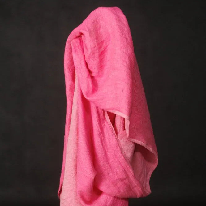 Merchant & Mills-Old Soul Pink Laundered Linen-fabric-gather here online