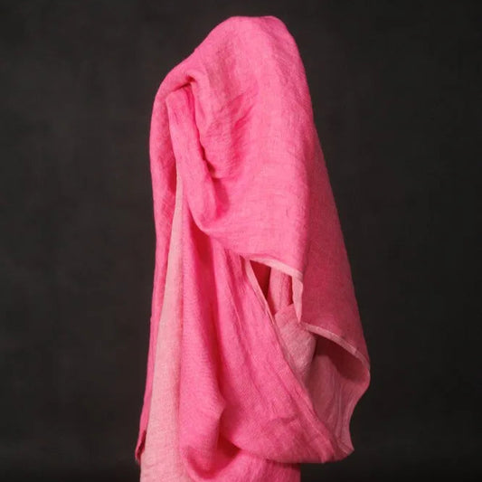 Merchant & Mills-Old Soul Pink Laundered Linen-fabric-gather here online