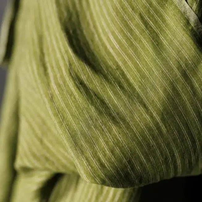 Merchant & Mills-Pampas Stripe Laundered Linen-fabric-gather here online