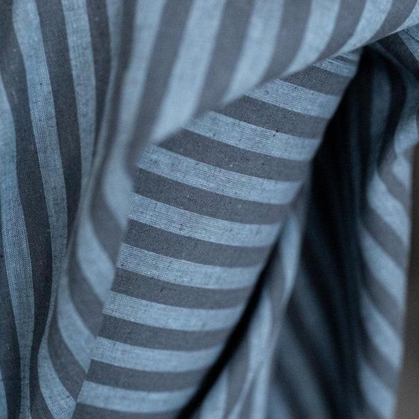 Merchant & Mills-Tully Stripe Cotton/Linen-fabric-gather here online
