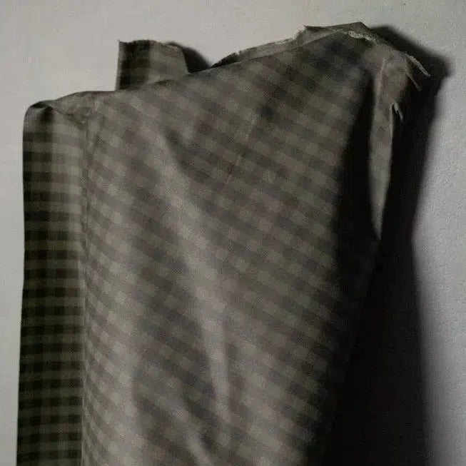 Merchant & Mills-Organic Traditional Gingham Oilskin Scottish Green-fabric-gather here online
