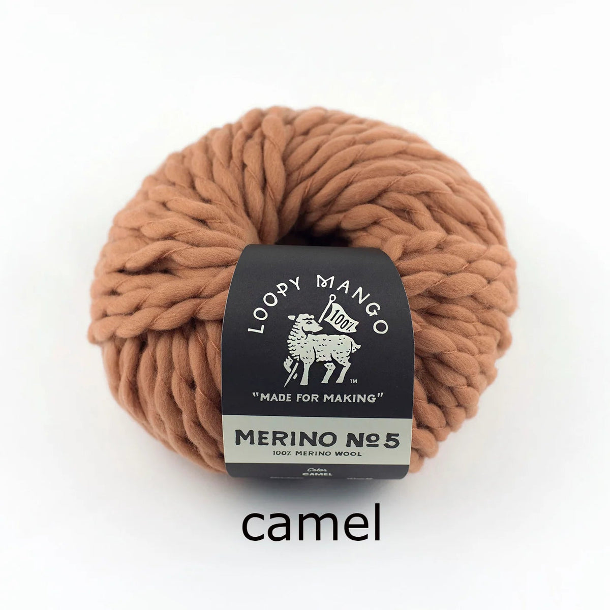 Loopy Mango-Merino No. 5-yarn-Camel-gather here online