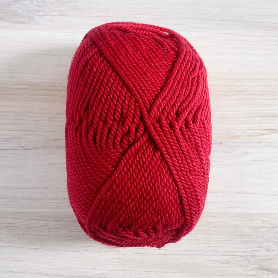 Ewe Ewe Yarn-Wooly Worsted-yarn-20 Red Poppy-gather here online