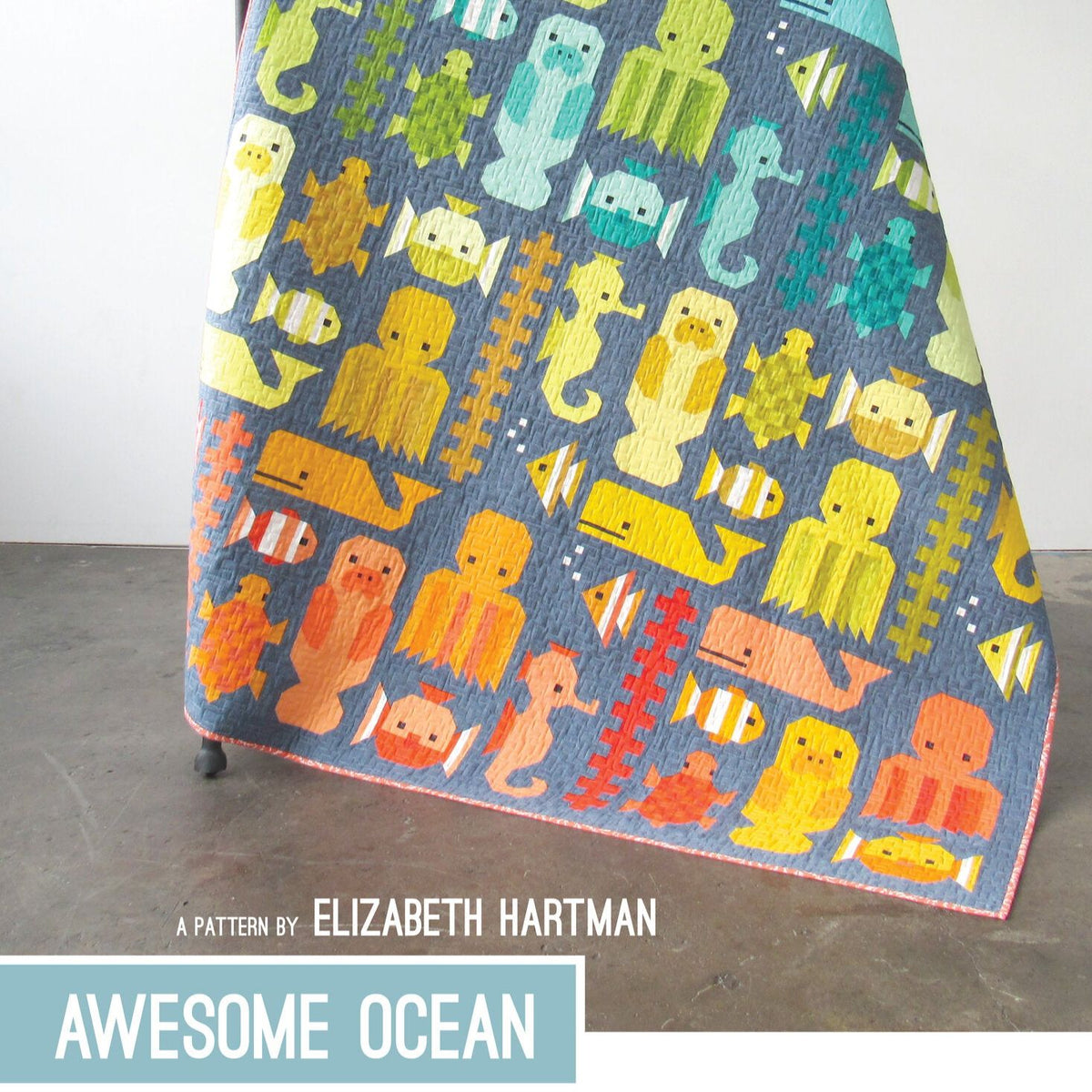 Elizabeth Hartman-Awesome Ocean Quilt Pattern-quilting pattern-Default-gather here online