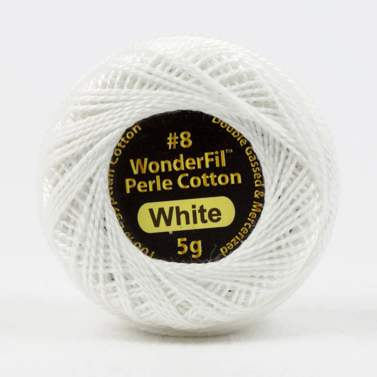Wonderfil Threads-Eleganza 8wt Perle Cotton Solid-thread-100 White-gather here online