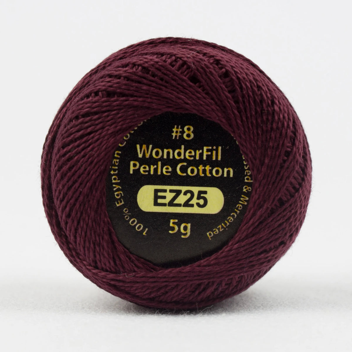 Wonderfil Threads-Eleganza 8wt Perle Cotton Solid-thread-EZ25 Signature Wine-gather here online