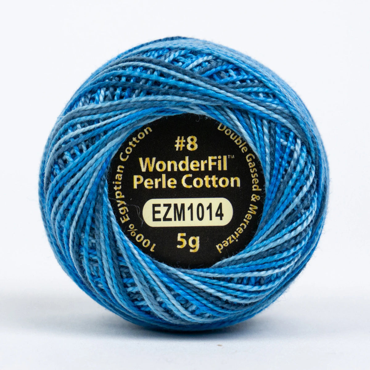 Wonderfil Threads-Eleganza 8wt Perle Cotton Variegated-thread-EZM1014 Azure Eyes-gather here online