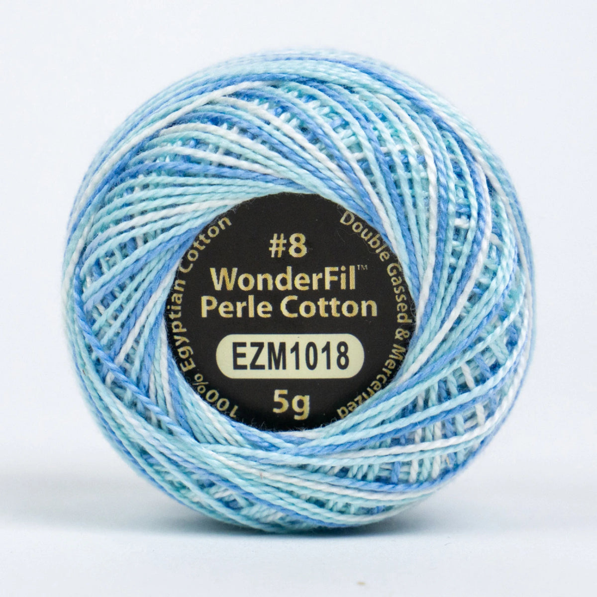 Wonderfil Threads-Eleganza 8wt Perle Cotton Variegated-thread-EZM1018 Glacier-gather here online