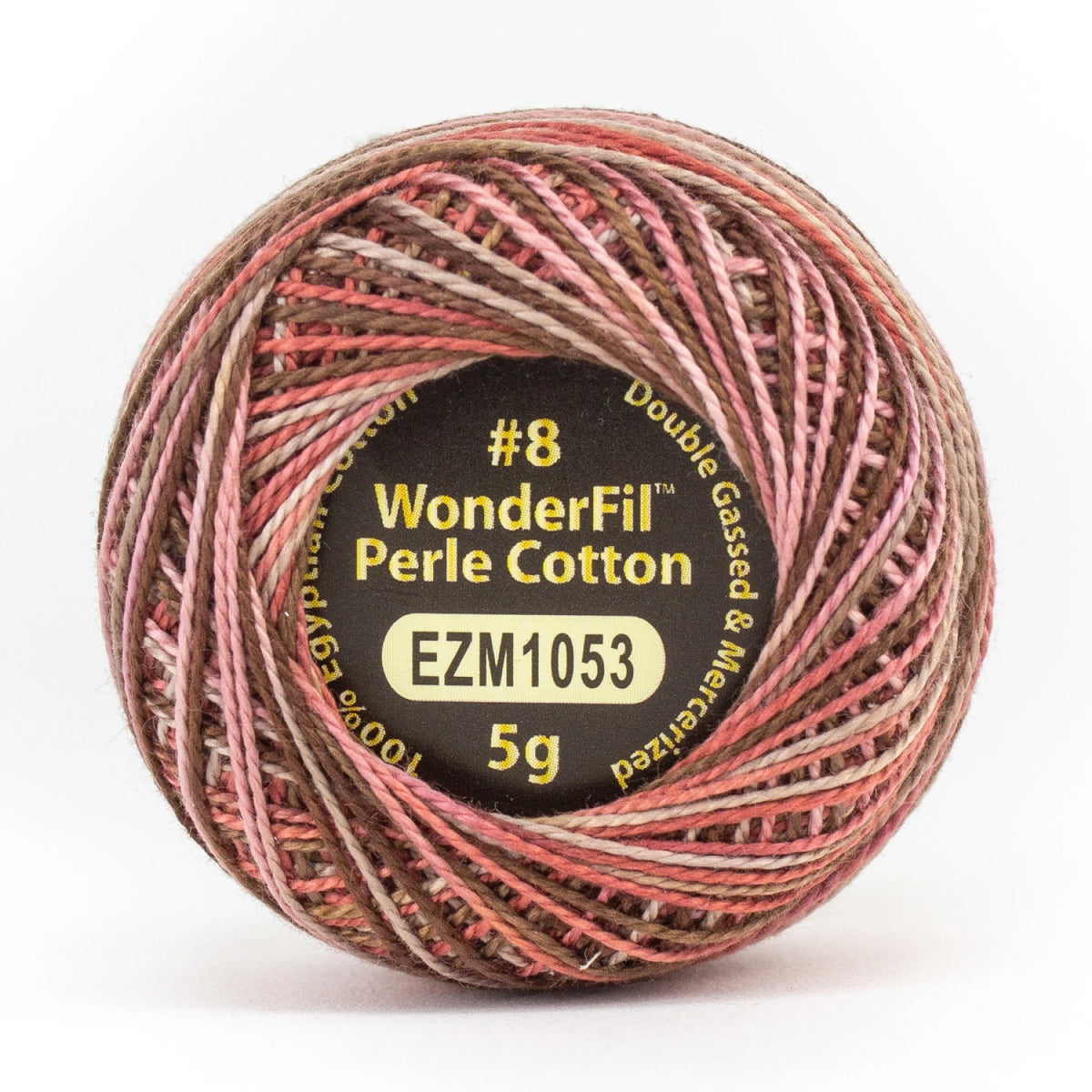 Wonderfil Threads-Eleganza 8wt Perle Cotton Variegated-thread-EZM1053 Strawberry Chocolate-gather here online