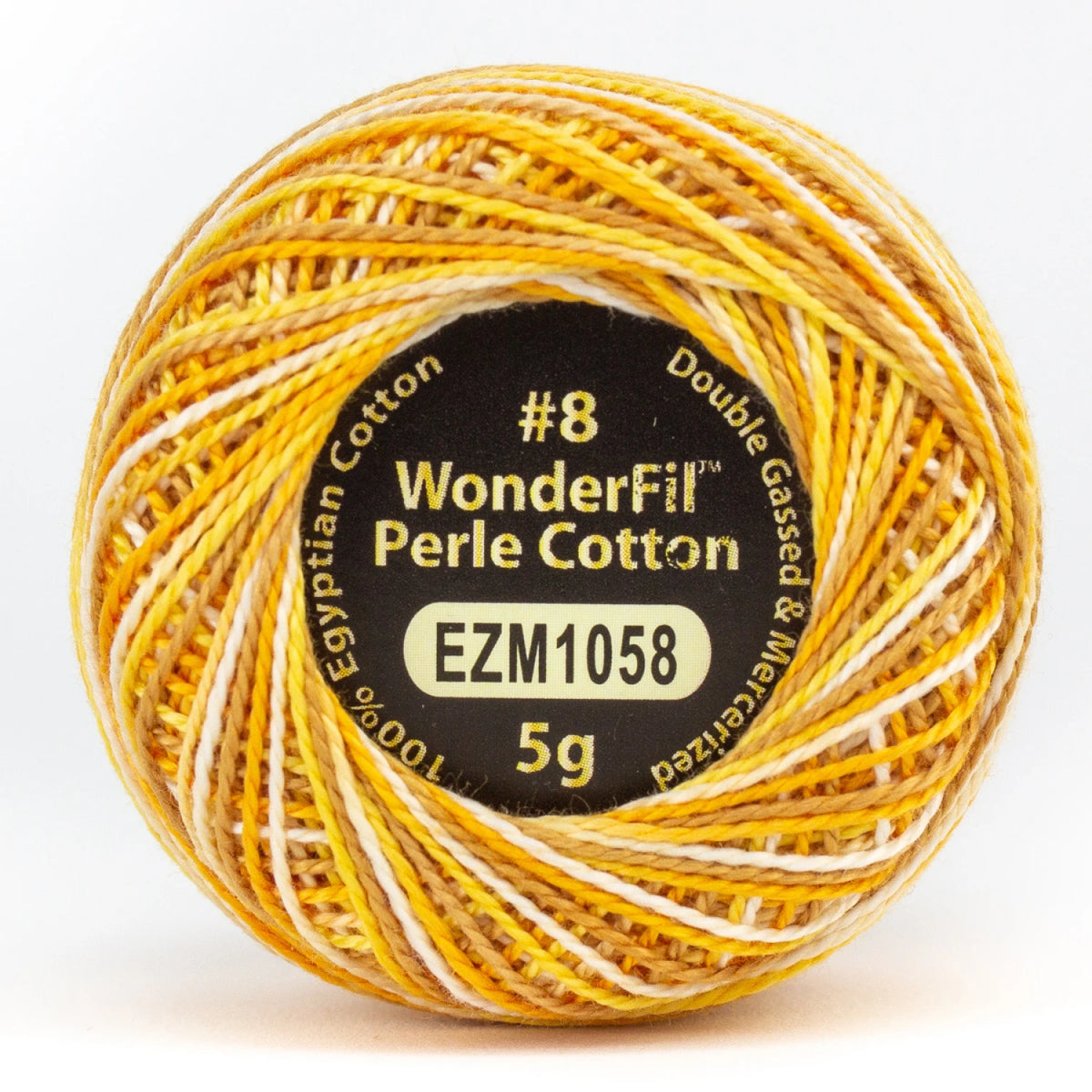 Wonderfil Threads-Eleganza 8wt Perle Cotton Variegated-thread-EZM1058 Lemon Meringue-gather here online
