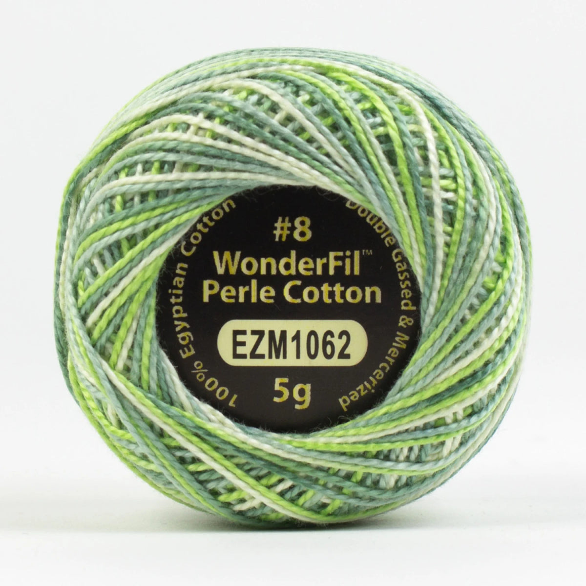 Wonderfil Threads-Eleganza 8wt Perle Cotton Variegated-thread-EZM1062 Parsley-gather here online