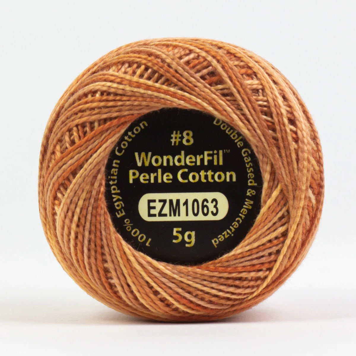 Wonderfil Threads-Eleganza 8wt Perle Cotton Variegated-thread-EZM1063 Turmeric Tune-Up-gather here online