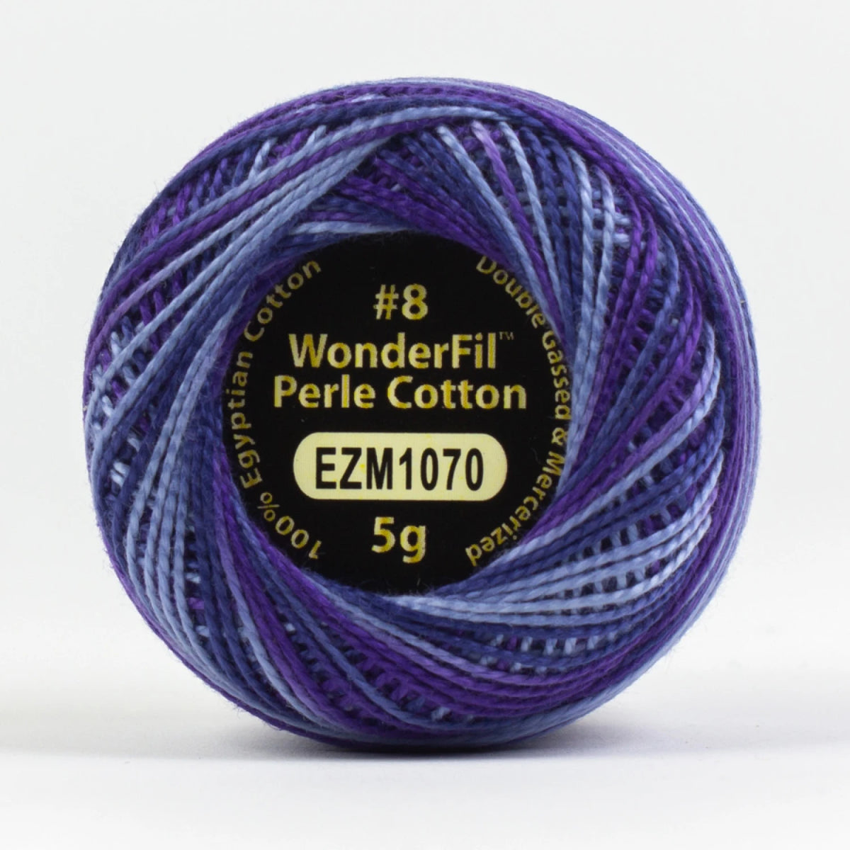 Wonderfil Threads-Eleganza 8wt Perle Cotton Variegated-thread-EZM1070 Purple Haze-gather here online