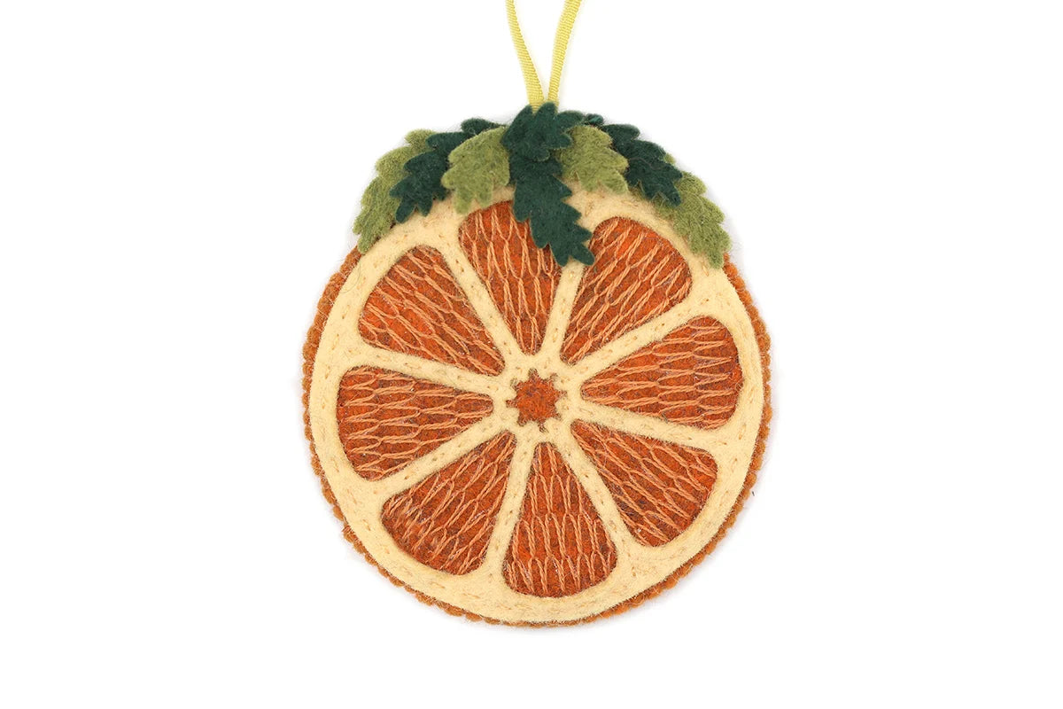 gather here classes-Hand Stitched - Dried Orange Ornament-class-gather here online