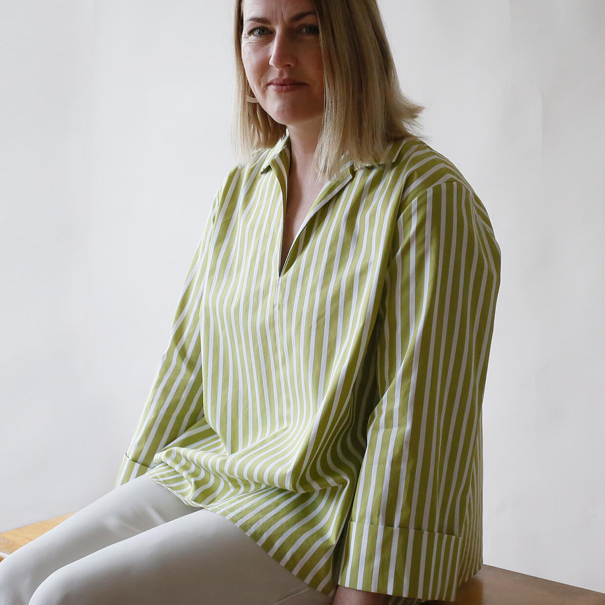 The Maker's Atelier-The Flared Shirt Pattern - PDF DOWNLOAD-sewing pattern-gather here online