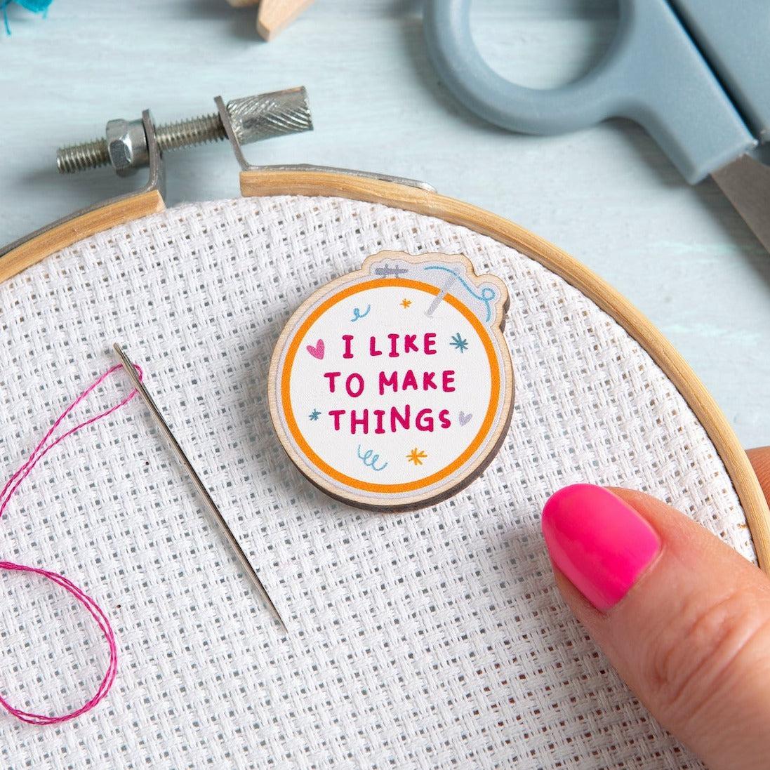 Hawthorn Handmade-I Like to Make Things Magnetic Needle Minder-notion-gather here online