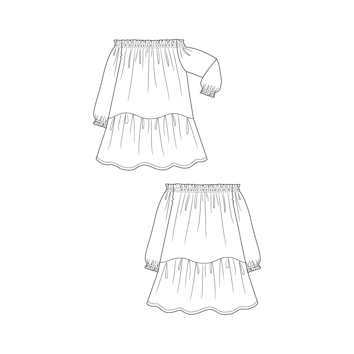 Named Clothing-Ilma Smock Dress & Top Pattern - PDF DOWNLOAD-sewing pattern-gather here online