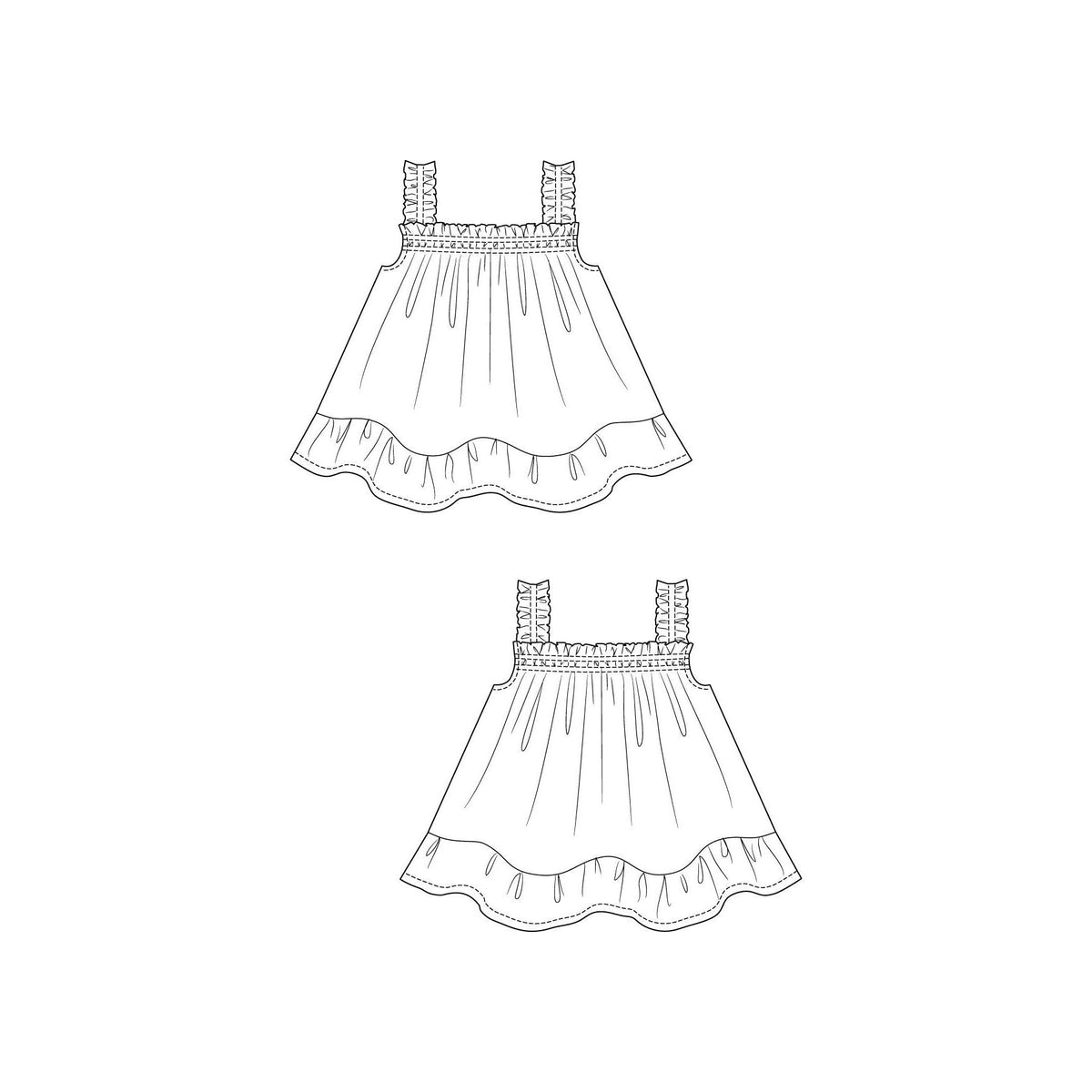 Named Clothing-Ilma Smock Dress & Top Pattern - PDF DOWNLOAD-sewing pattern-gather here online
