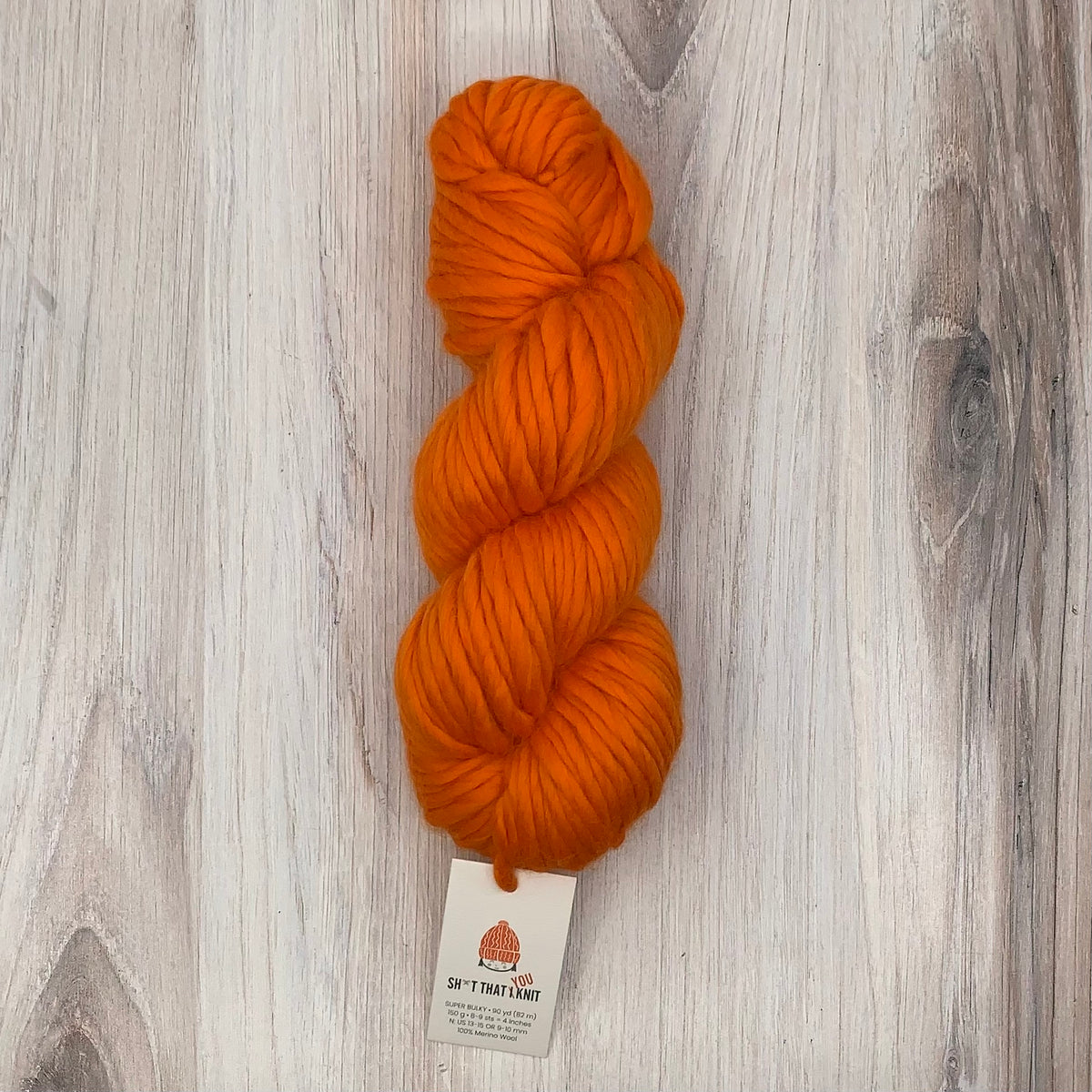Sh*t That I Knit-Sh*t That You Knit Merino-yarn-OG Orange-gather here online