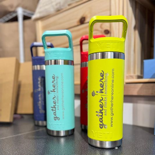 gather here-Gather Here YETI Water Bottle - Firefly Yellow 18oz-accessory-gather here online