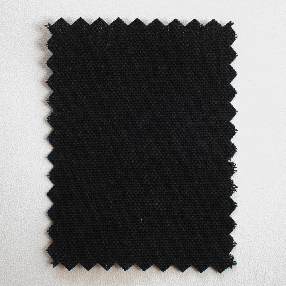 Birch Organic Fabrics-Organic Solid Duck Canvas-fabric-Black-gather here online