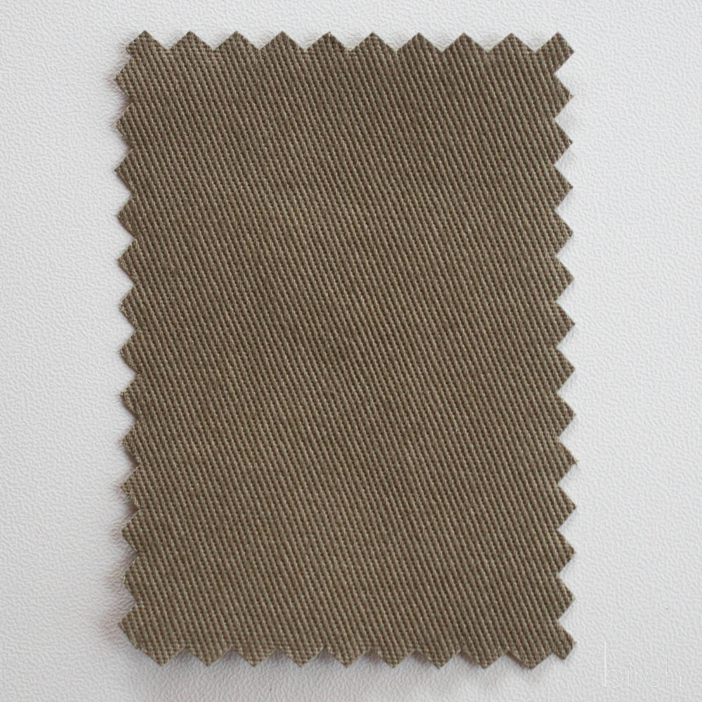 Birch Organic Fabrics-Organic Solid Twill-fabric-Sepia Green-gather here online
