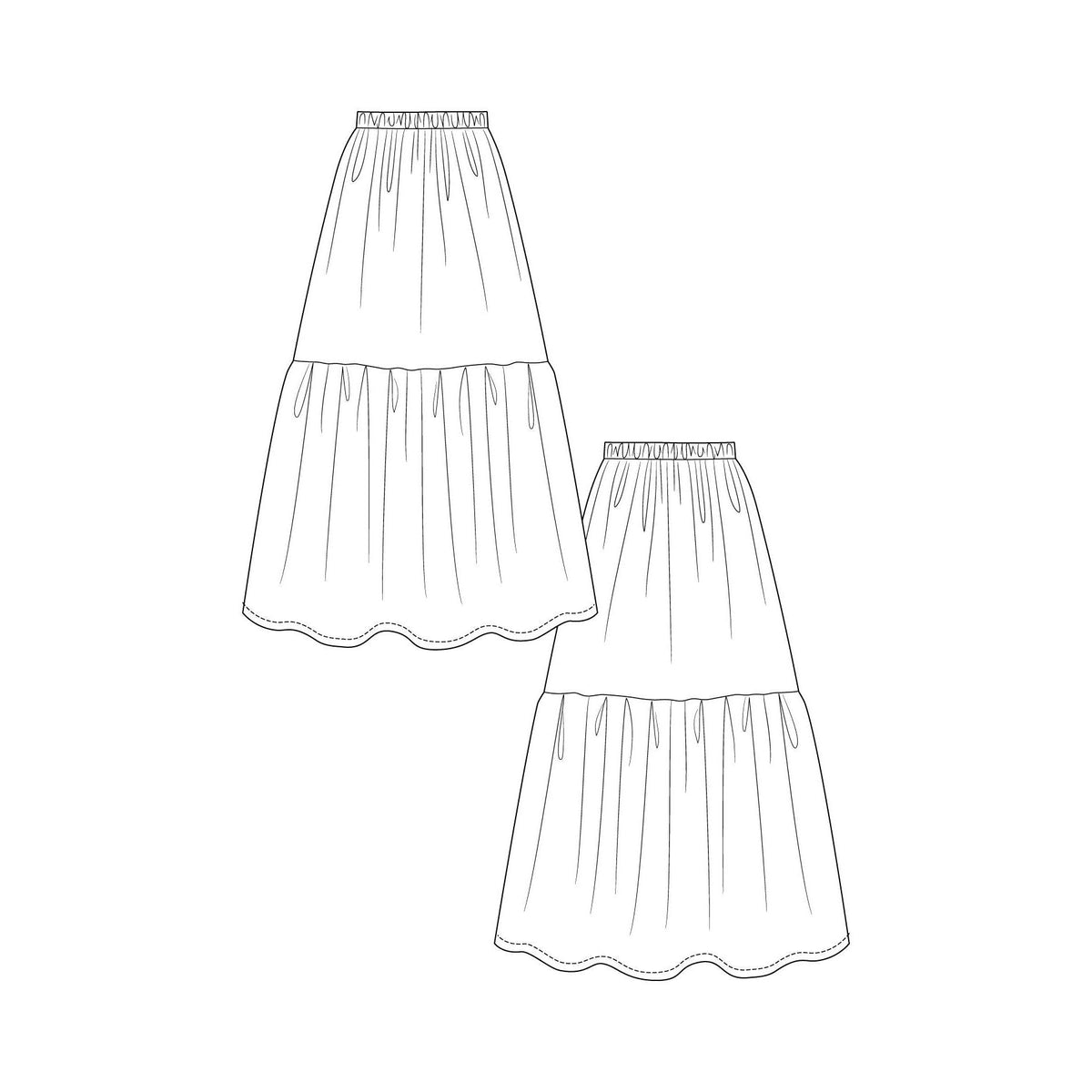 Named Clothing-Kerttu Knot Dress & Skirt Pattern - PDF DOWNLOAD-sewing pattern-gather here online