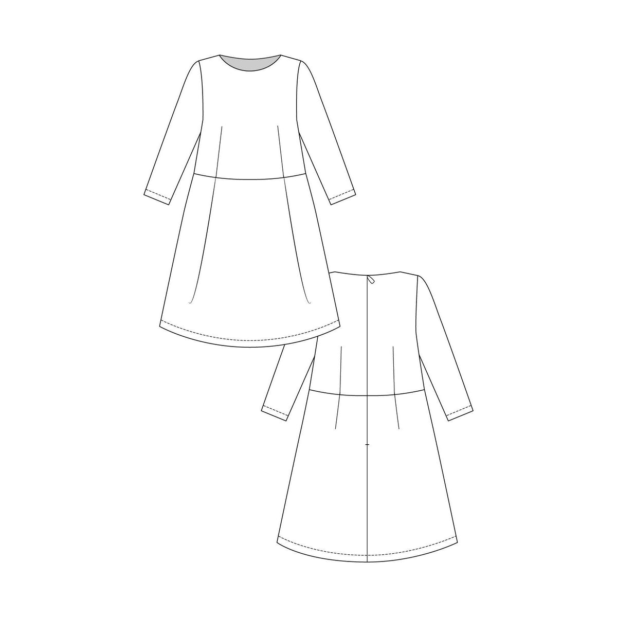 Named Clothing-Lexi A-Line Dress Pattern - PDF DOWNLOAD-sewing pattern-gather here online