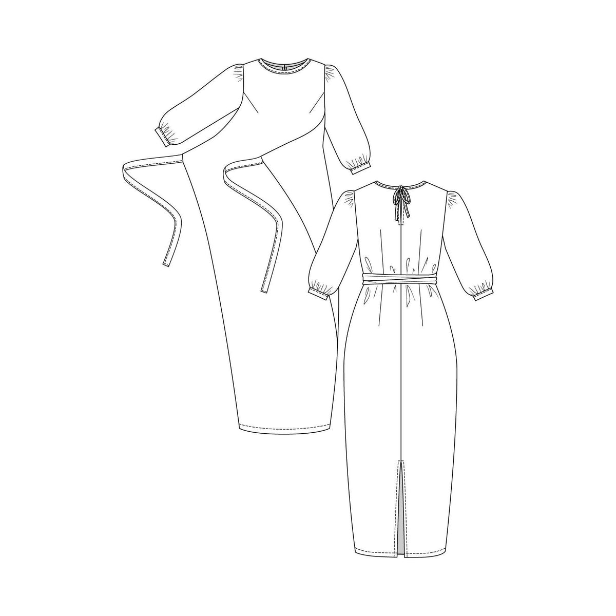 Named Clothing-Lilja Dress, Pinafore & Blouse Pattern - PDF DOWNLOAD-sewing pattern-gather here online