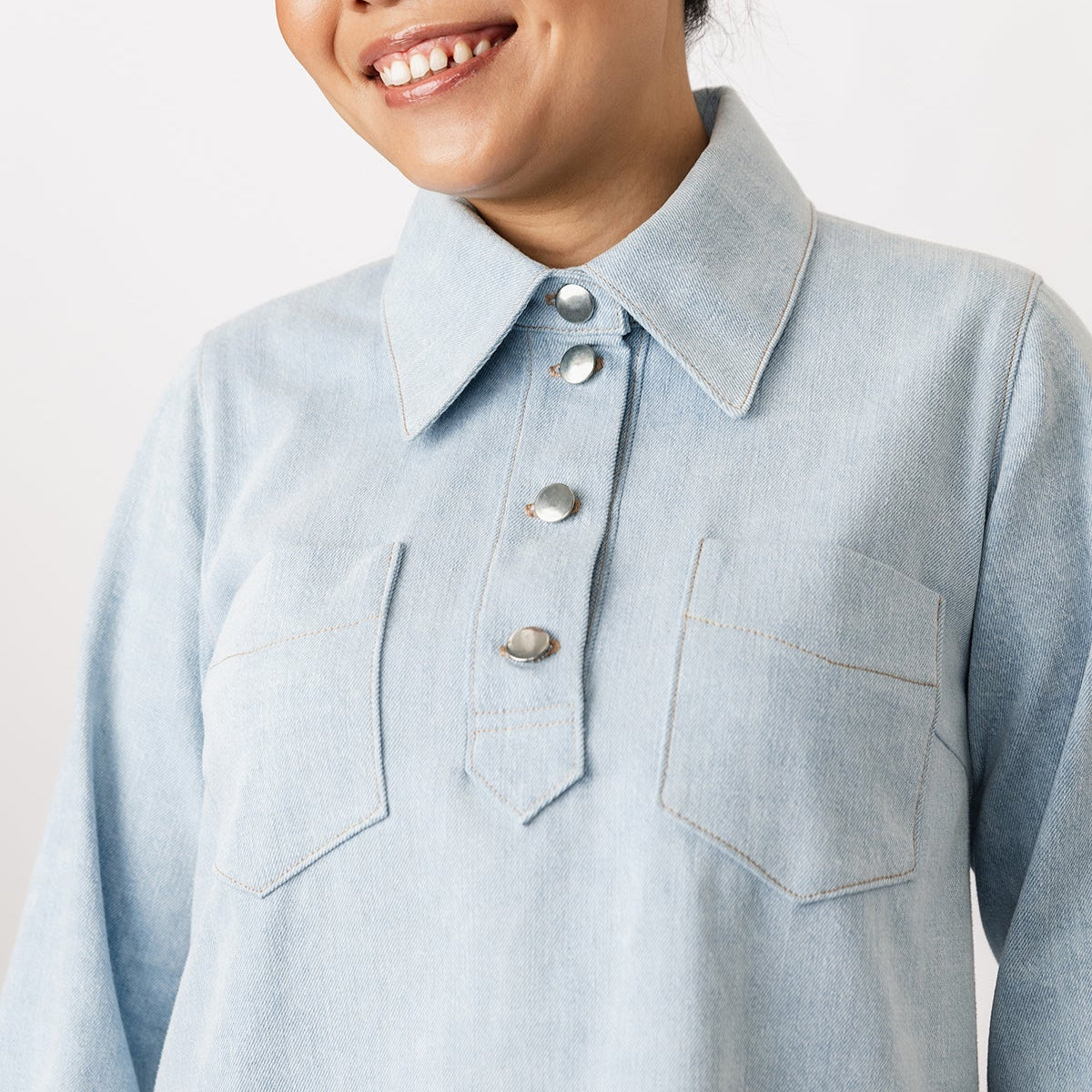 Named Clothing-Loviisa Denim Dress Pattern - PDF DOWNLOAD-sewing pattern-gather here online