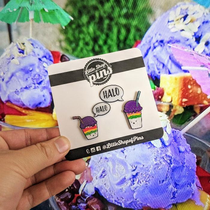Little Shop of Pins-Halo Halo Enamel Pin Set-accessory-gather here online