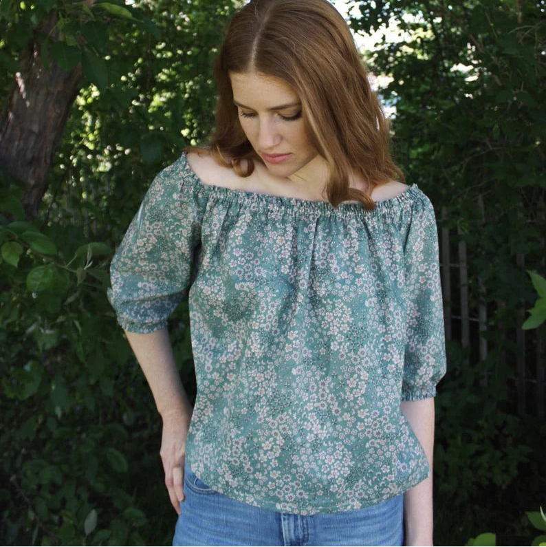 Anna Allen Patterns-Lotte Blouse Pattern - PDF DOWNLOAD-sewing pattern-gather here online