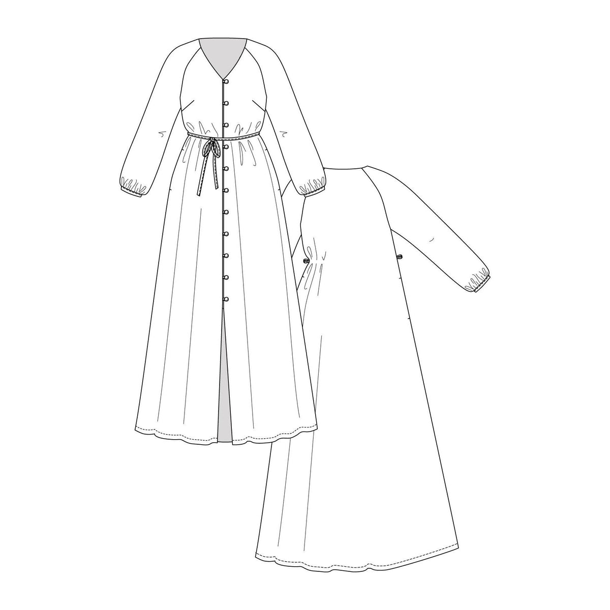 Named Clothing-Maite Raglan Tunic & Dress Pattern - PDF DOWNLOAD-sewing pattern-gather here online