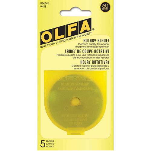 Olfa-Rotary Cutter Blade 60mm - 5 pack-sewing notion-gather here online