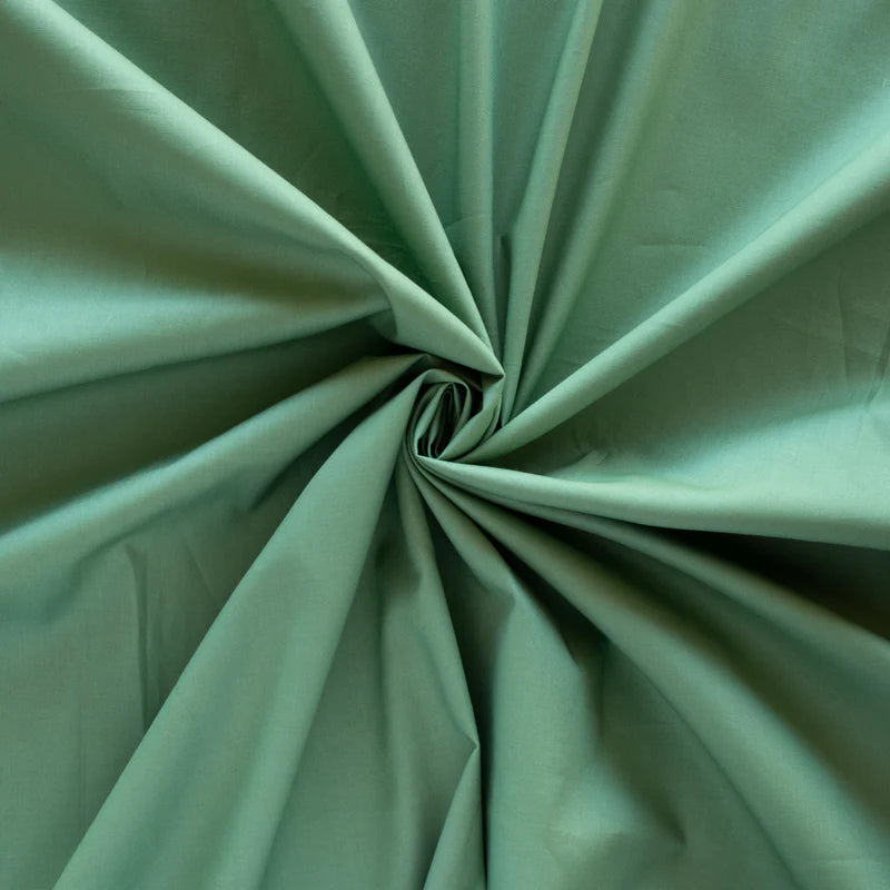 Birch Organic Fabrics-Long Branch Solid Poplin-fabric-Eucalyptus-gather here online